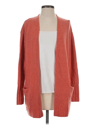 Pre-owned Caslon Cardigan Sweater In Red