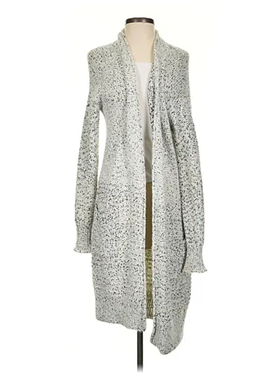 Pre-owned Caslon Cardigan Sweater In Silver