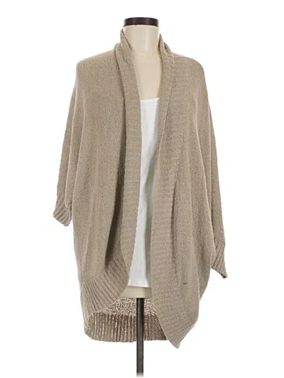 Pre-owned Caslon Cardigan Sweater In Tan