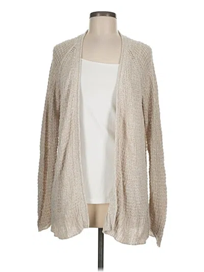 Pre-owned Caslon Cardigan Sweater In Tan