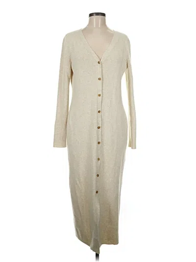 Pre-owned Caslon Cardigan Sweater In Tan
