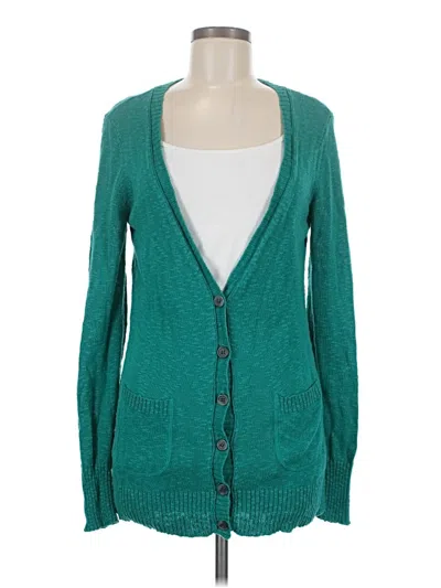 Pre-owned Caslon Cardigan Sweater In Teal