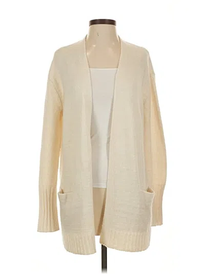 Pre-owned Caslon Cardigan Sweater In White