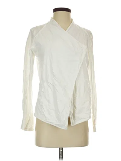 Pre-owned Caslon Cardigan Sweater In White