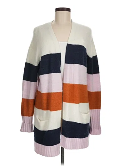 Pre-owned Caslon Cardigan Sweater In White