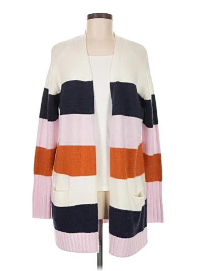 Pre-owned Caslon Cardigan Sweater In White