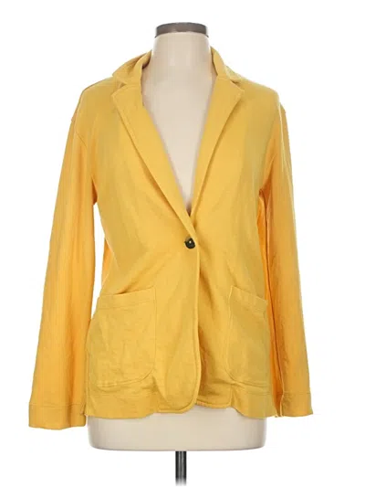 Pre-owned Caslon Cardigan Sweater In Yellow
