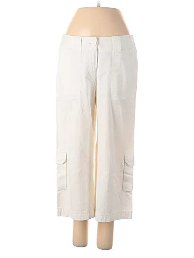 Pre-owned Caslon Cargo Pants In White
