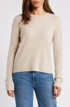 Caslon ® Cashmere Crewneck Sweater In Beige Oatmeal Light Heather