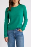 Caslon ® Cashmere Crewneck Sweater In Green Ultra