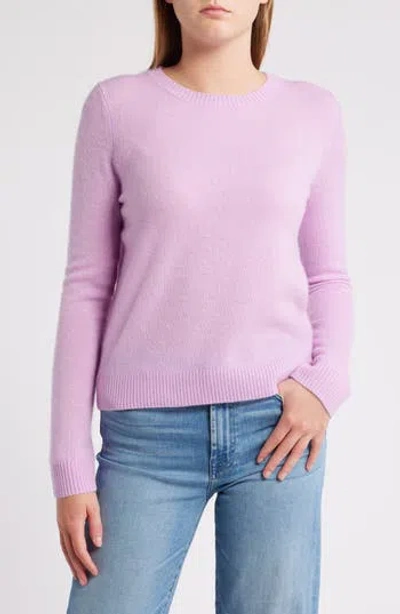 Caslon ® Cashmere Crewneck Sweater In Purple Feminine