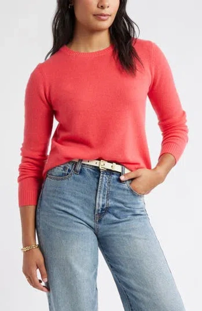 Caslon ® Cashmere Crewneck Sweater In Red