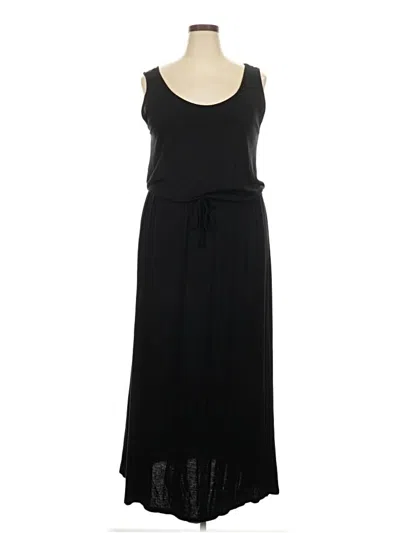 Pre-owned Caslon Casual Dress In Black