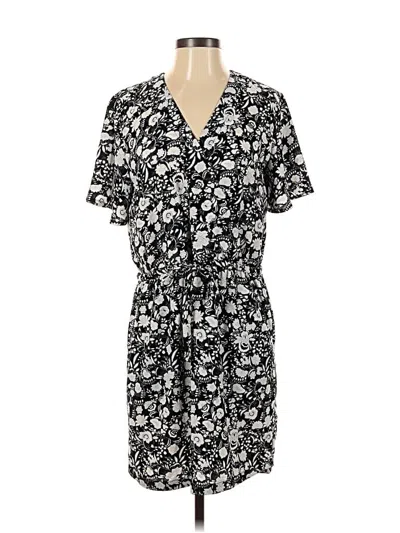 Pre-owned Caslon Casual Dress In Black