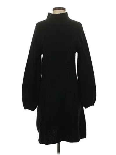 Pre-owned Caslon Casual Dress In Black
