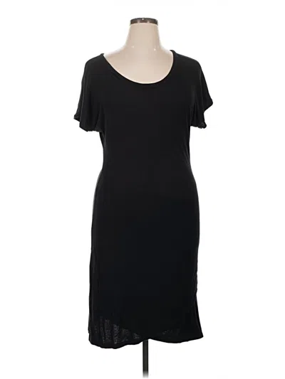 Pre-owned Caslon Casual Dress In Black