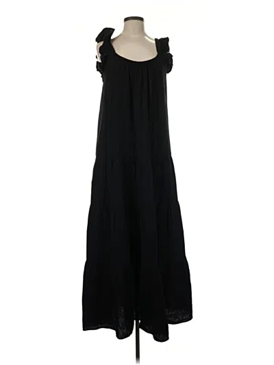 Pre-owned Caslon Casual Dress In Black