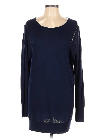 Pre-owned Caslon Casual Dress In Blue