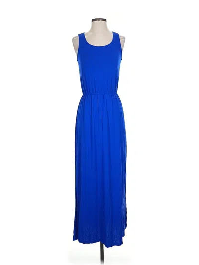 Pre-owned Caslon Casual Dress In Blue