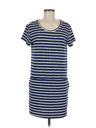 Pre-owned Caslon Casual Dress In Blue
