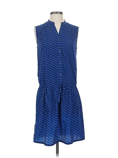 Pre-owned Caslon Casual Dress In Blue