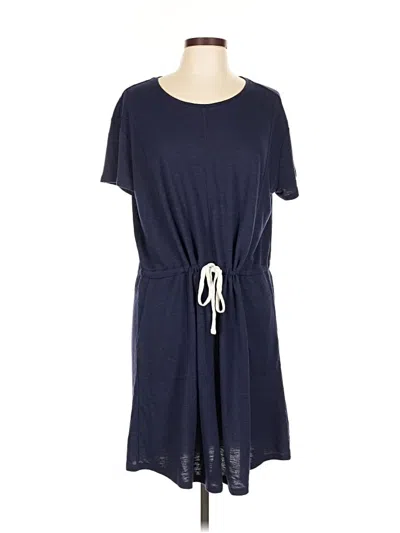 Pre-owned Caslon Casual Dress In Blue