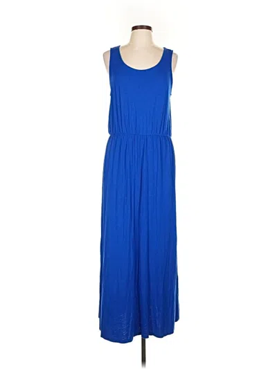 Pre-owned Caslon Casual Dress In Blue