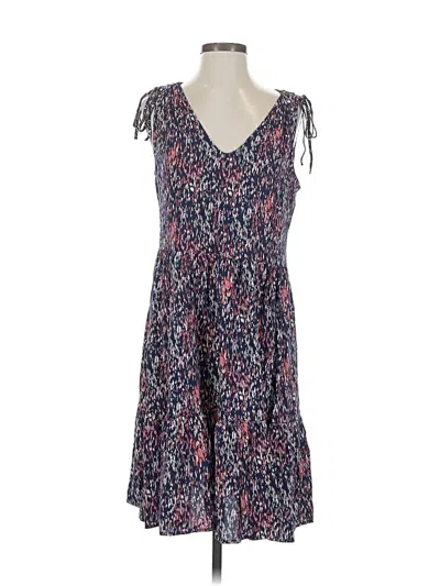 Pre-owned Caslon Casual Dress In Blue