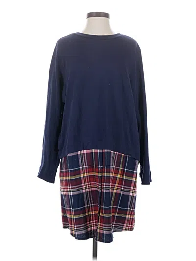 Pre-owned Caslon Casual Dress In Blue