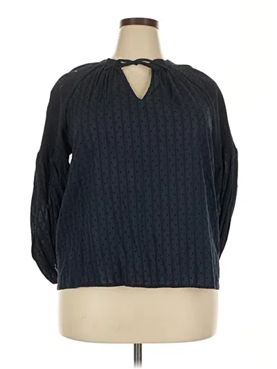 Pre-owned Caslon Casual Dress In Blue