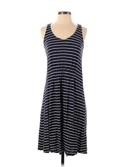 Pre-owned Caslon Casual Dress In Blue
