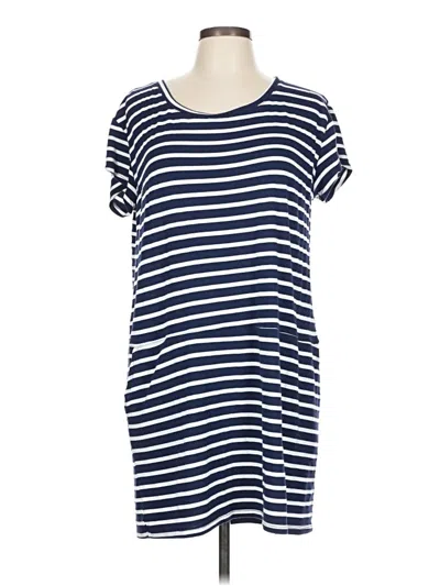 Pre-owned Caslon Casual Dress In Blue