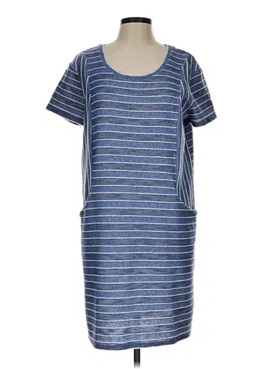 Pre-owned Caslon Casual Dress In Blue