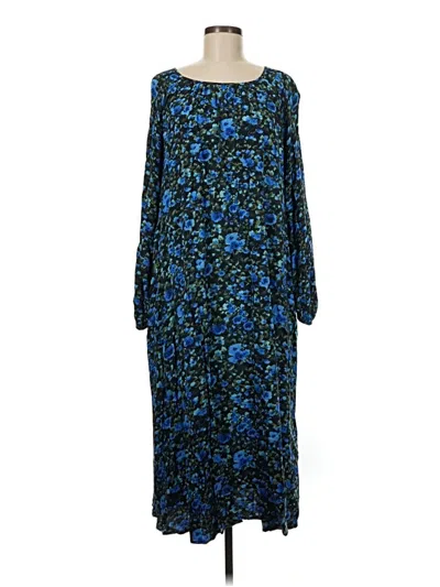 Pre-owned Caslon Casual Dress In Blue