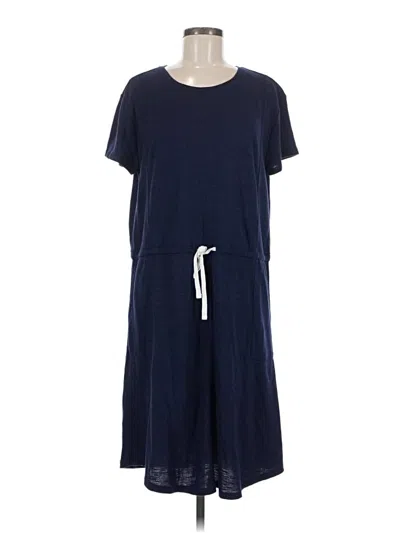 Pre-owned Caslon Casual Dress In Blue