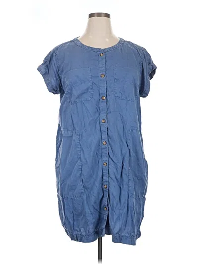 Pre-owned Caslon Casual Dress In Blue
