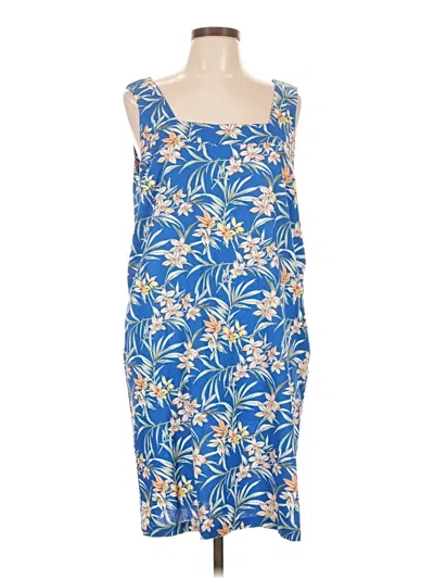 Pre-owned Caslon Casual Dress In Blue