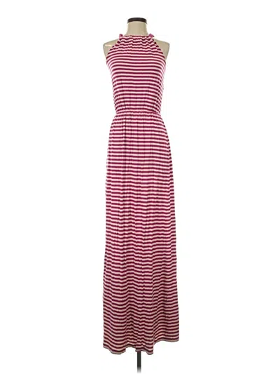 Pre-owned Caslon Casual Dress In Burgundy