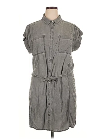 Pre-owned Caslon Casual Dress In Gray