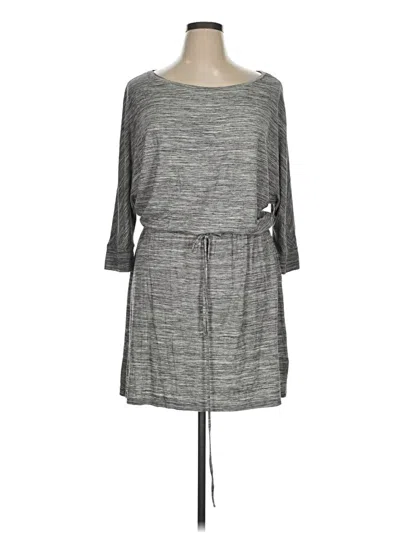 Pre-owned Caslon Casual Dress In Gray