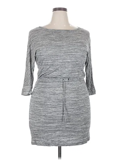 Pre-owned Caslon Casual Dress In Gray