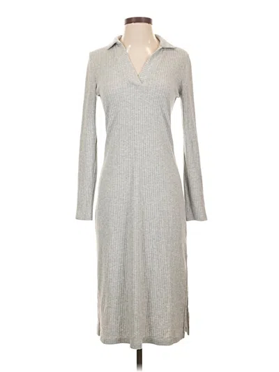 Pre-owned Caslon Casual Dress In Gray
