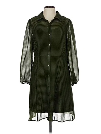 Pre-owned Caslon Casual Dress In Green