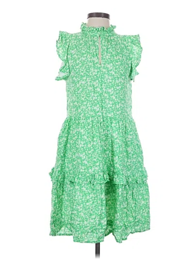 Pre-owned Caslon Casual Dress In Green