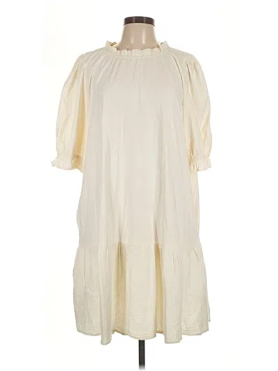 Pre-owned Caslon Casual Dress In Ivory