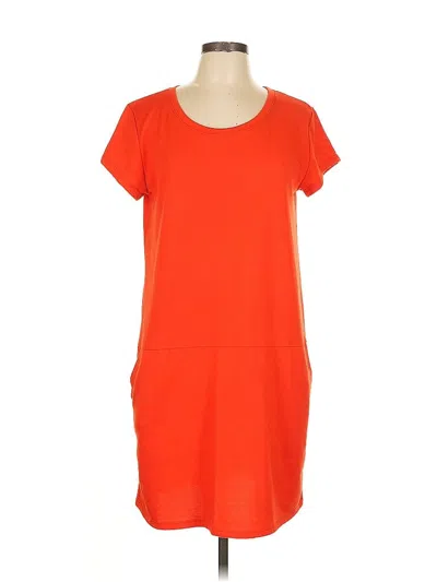 Pre-owned Caslon Casual Dress In Orange