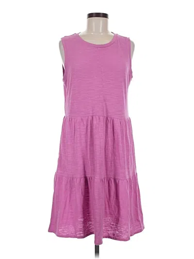 Pre-owned Caslon Casual Dress In Purple