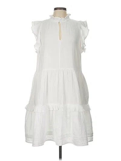 Pre-owned Caslon Casual Dress In White