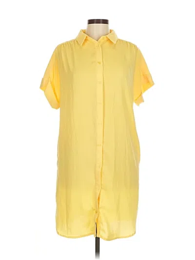 Pre-owned Caslon Casual Dress In Yellow