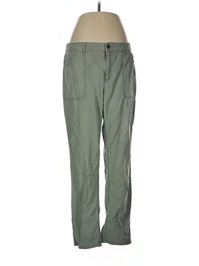 Pre-owned Caslon Casual Pants In Green